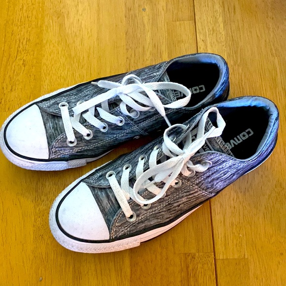Womens Heather Grey Converse - Picture 2 of 2